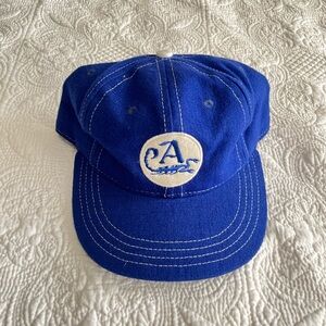 Stall & Dean Blue Baseball Cap with White Logo